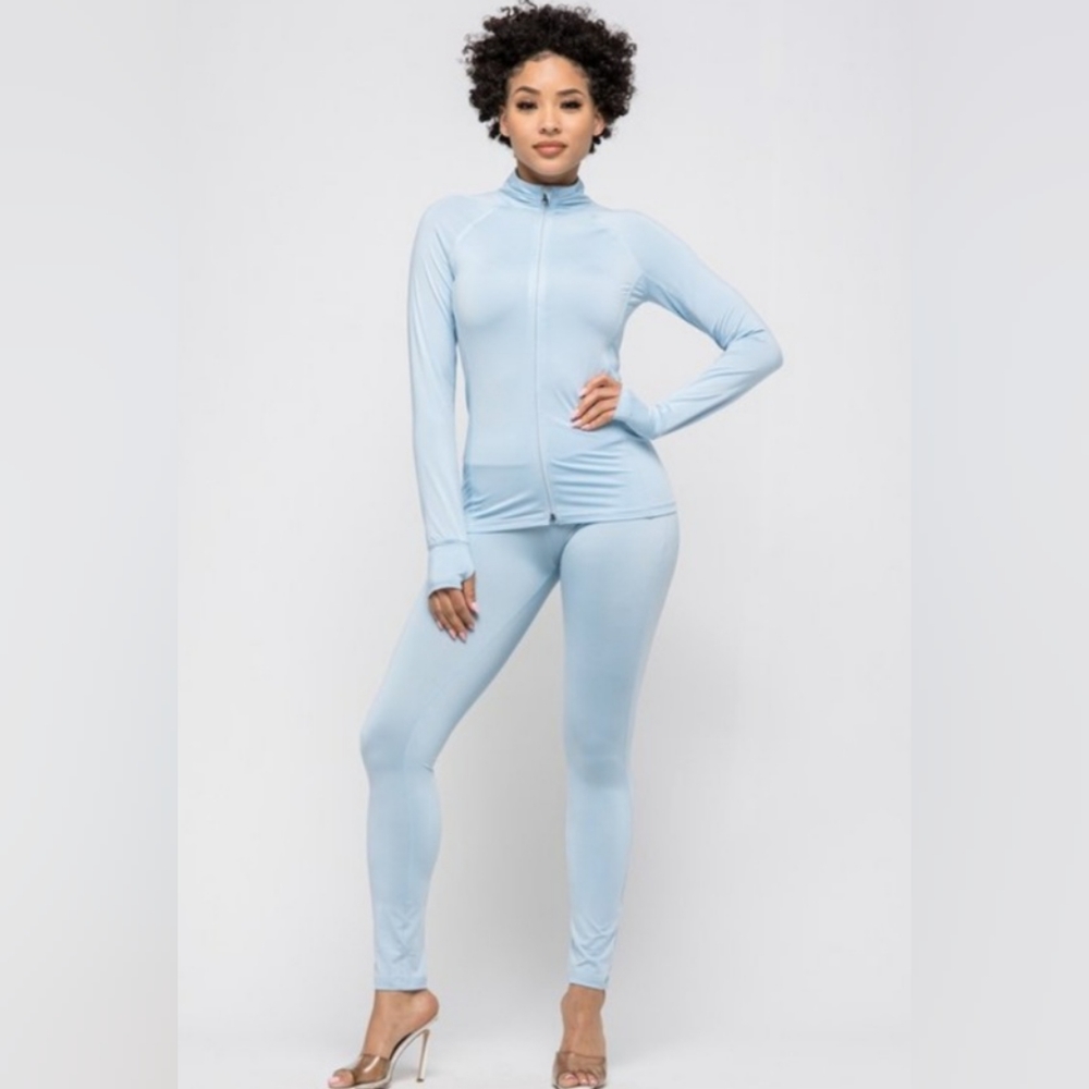 Baby Blue Leggings Set
